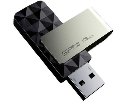 Флеш накопитель 128Gb Silicon Power Blaze B30, USB 3.0, Promo, Черный