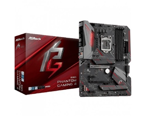 Материнская плата B365 PHANTOM GAMING 4, Socket 1151, Intel®B365, 4xDDR4-2666, HDMI+DP, 2xPCI-Ex16, 2xPCI-Ex1, 6xSATA3, 3xM.2, 8 Ch Audio, GLan, (2+4)xUSB2.0, (5+2)xUSB3.1, 1xUSB3.1 Type-C™, 1xPS/2, ATX, RTL