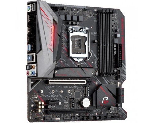 Материнская плата B365M PHANTOM GAMING 4, Socket 1151, Intel®B365, 4xDDR4-2666, HDMI+DP, 2xPCI-Ex16, 1xPCI-Ex1, 6xSATA3, 3xM.2, 8 Ch Audio, GLan, (2+4)xUSB2.0, (4+2)xUSB3.1, 1xUSB3.1 Type-C™, 1xPS/2, mATX, RTL