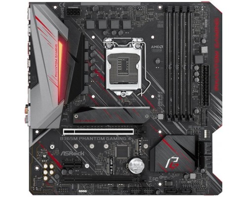 Материнская плата B365M PHANTOM GAMING 4, Socket 1151, Intel®B365, 4xDDR4-2666, HDMI+DP, 2xPCI-Ex16, 1xPCI-Ex1, 6xSATA3, 3xM.2, 8 Ch Audio, GLan, (2+4)xUSB2.0, (4+2)xUSB3.1, 1xUSB3.1 Type-C™, 1xPS/2, mATX, RTL