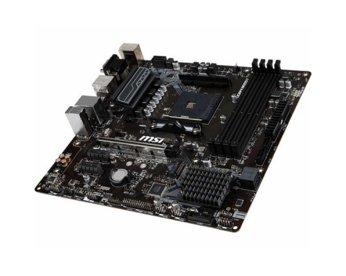 Материнская плата MSI B450M PRO-VDH PLUS SAM4 AMD B450 PCI-E DVI+HDMI GbLAN SATA RAID Micro-ATX 4DDR4 (RTL