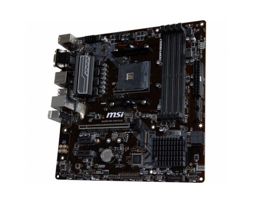 Материнская плата MSI B450M PRO-VDH PLUS SAM4 AMD B450 PCI-E DVI+HDMI GbLAN SATA RAID Micro-ATX 4DDR4 (RTL