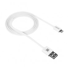 Кабель Lightning/USB, round, cable length 1m, White CANYON CNE-CFI1W                                                                                                                                                                                      