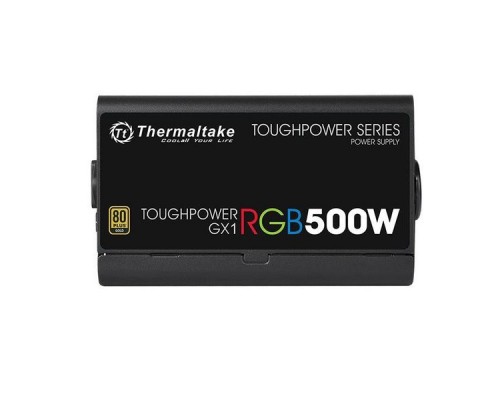 Блок питания Thermaltake ATX 500W Toughpower GX1 RGB 80+ gold (24+4+4pin) APFC 120mm fan color LED 6xSATA RTL