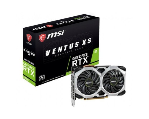 Видеокарта GeForce RTX 2060 VENTUS XS 6G OC PCI-Ex16 3.0, 6GB, GDDR6, 192bit, DisplayPort x 3 (v1.4) / HDMI 2.0b x 1 RTL