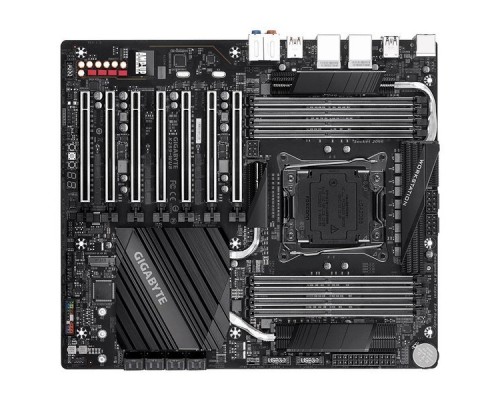 Материнская плата GIGABYTE X299-WU8, Socket 2066, Intel®X299, 8xDDR4-2667, 7xPCI-Ex16, 8xSATA3,(RAID 0/1/5/10) 1xM.2, 8 Ch Audio, 2xGLan, (2+0)xUSB2.0, (7+4)xUSB3.1, (1+0)xUSB3.1 Type-C™, 1xPS/2, ATX, RTL,