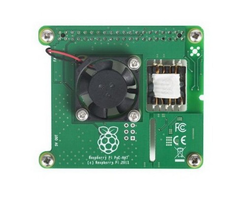 Микрокомпьютеры Raspberry Pi Плата Power Over Ethernet (POE) Raspberry Pi PoE HAT for Raspberry Pi, (173-5595)