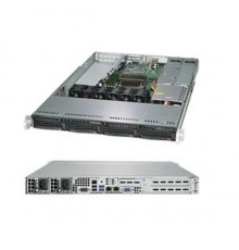 Платформа Supermicro server barebone SYS-5019C-WR 1U, Single Socket H4  E-2100 series, 4 DIMM slots, 4 Hot-swap 3.5