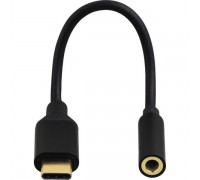 Адаптер Hama 00135717 USB Type-C (m) Jack 3.5mm (f) 0.1м черный                                                                                                                                                                                           
