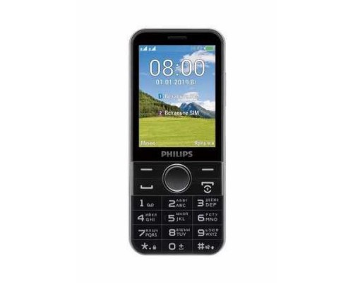 Мобильный телефон Philips E580 Xenium 64Mb черный моноблок 2Sim 2.8