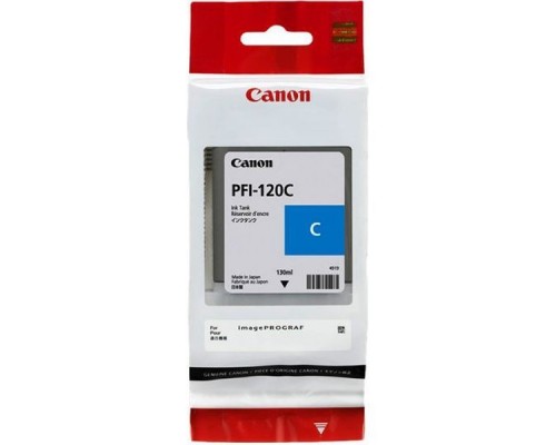 Картридж Canon PFI-120C (cyan), 130 мл для TM-200/205/300/305