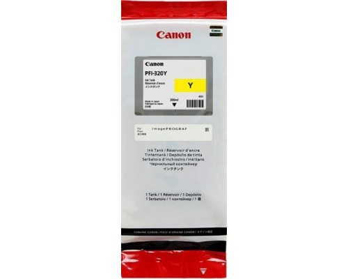 Картридж струйный Canon PFI-320 Y 2893C001 желтый (300мл) для Canon