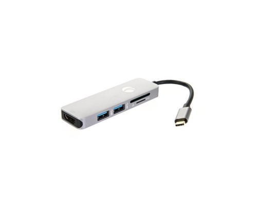 Кабель-адаптер USB3.1 Type-CM/HDMI+2*USB3.0+TF+SD (CU430M)