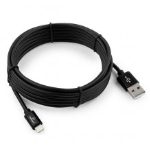 Кабель USB 2.0 A--micro-B 3.0м Cablexpert CC-S-mUSB01Bk-3M, серия Silver, черный                                                                                                                                                                          