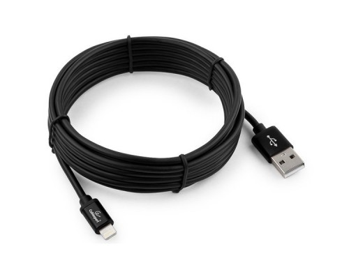 Кабель USB 2.0 A--micro-B 3.0м Cablexpert CC-S-mUSB01Bk-3M, серия Silver, черный