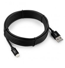 Кабель USB 2.0 A--Lightning 3.0м Cablexper CC-S-APUSB01Bk-3M серия Silver, черный                                                                                                                                                                         