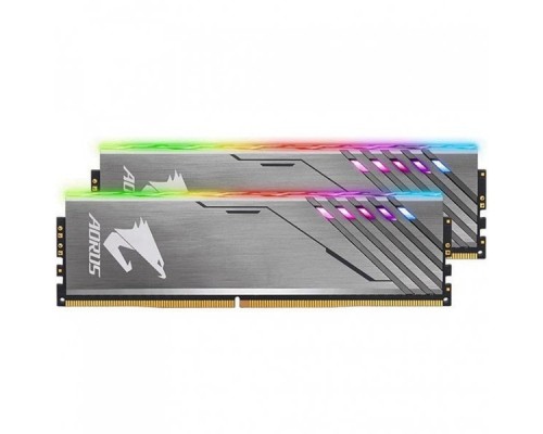 Модуль памяти 16GB Gigabyte DDR4 3200 DIMM Aorus RGB Silver Gaming Memory GP-AR32C16S8K2HU416R 2 pack Non-ECC, CL16, 1.35V, Kit (2x8GB), RTL GP-AR32C16S8K2HU416R  (804855)