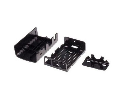 Корпус Raspberry Pi 3 Model B , 2-piece black case ASM-1900040-21  for Raspberry Pi 3 B/B+ , совместим с креплением VESA Mount (103-4300)