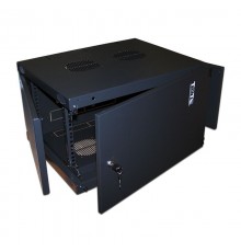 Шкаф настенный Next, 12U 550x600, металлическая дверь, черный                                                                                                                                                                                             