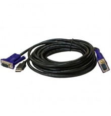 Кабель D-Link DKVM-CU3/B1A solid 3м черный                                                                                                                                                                                                                