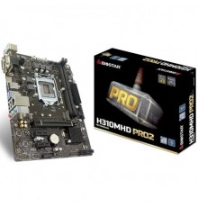 Материнская плата H310MHD PRO2, Socket 1151, Intel®H310, 2xDDR4-2666, D-SUB+DV-D+HDMI, 1xPCI-Ex16, 2xPCI-Ex1, 4xSATA3, 1xM.2, 8 Ch Audio, GLan, (4+2)xUSB2.0, (2+4)xUSB3.1, 2xPS/2, mATX, RTL                                                             