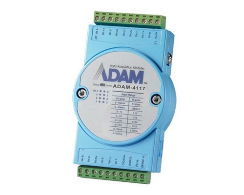 Модуль интерфейсный ADAM-4117-B   Модуль ввода, 8 каналов аналогового ввода, Modbus RTU/ASCII Advantech