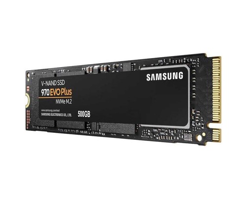 Жесткий диск SSD M.2 2280 500GB Samsung 970 EVO Plus Client SSD MZ-V7S500BW PCIe Gen3x4 with NVMe, 3500/3200, IOPS 480/550K, MTBF 1.5M, 3D NAND TLC, 512MB, 300TBW, NVMe 1.3, RTL  (628116)