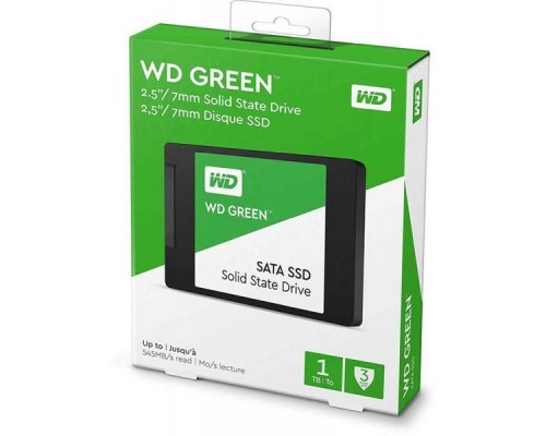 Твердотельный накопитель SSD WD Green 3D NAND WDS100T2G0A 1ТБ 2,5