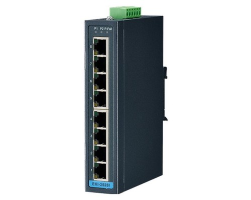 Коммутатор EKI-2528I-BE   8-port Industrial Unmanaged Ethernet Switch Advantech