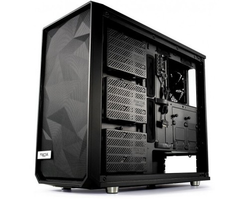 Корпус Fractal Design Meshify S2 Blackout TG Dark черный без БП E-ATX 5x120mm 4x140mm 2xUSB3.0 audio bott PSU