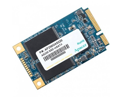 Жесткий диск SSD Apacer mSATA 120GB Apacer AST220 Client SSD AP120GAST220-1 SATA 6Gb/s, 500/470, IOPS 65/82K, MTBF 1.5M, 3D TLC, 32MB, 70TBW, 0.532DWPD, RTL