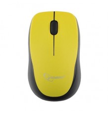 Мышь Мышь беспроводная Gembird MUSW-360-LM, 2.4ГГц, лазерный лимон, 2 кнопки+колесо-кнопка, 1000 DPI, батарейки в комплекте, блистер                                                                                                                      