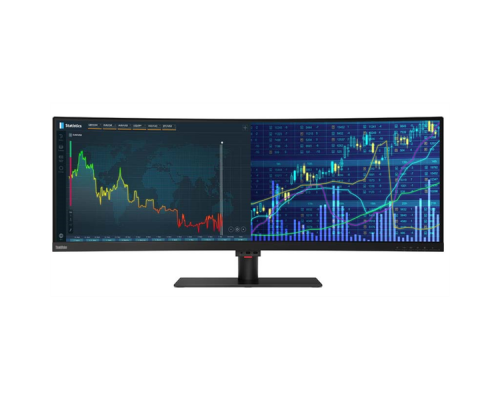 Монитор Lenovo ThinkVision P44w-10 43.4 HDR 400  32:10 DWUXGA (3840x1200) VA , 6ms, CR 3000:1, BR 380, 178/178, 2xHDMI 2.0, 1xDP1.4, 2xUSB-C, USB HUB (4xUSB 3.1), 1xAudio Out(3.5 mm), LTS, 3YR Exchange