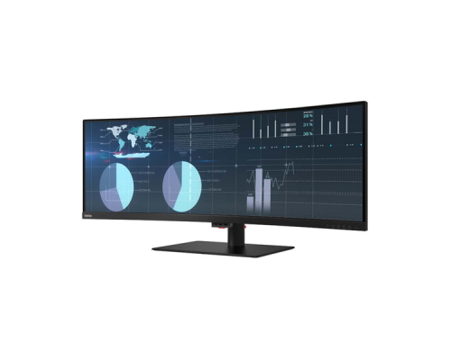 Монитор Lenovo ThinkVision P44w-10 43.4 HDR 400  32:10 DWUXGA (3840x1200) VA , 6ms, CR 3000:1, BR 380, 178/178, 2xHDMI 2.0, 1xDP1.4, 2xUSB-C, USB HUB (4xUSB 3.1), 1xAudio Out(3.5 mm), LTS, 3YR Exchange