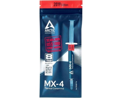 Термопаста ARCTIC MX-4 (4г, шприц) 2019 Edition (ACTCP00002B)