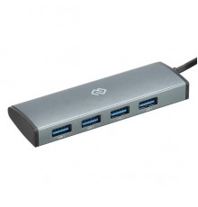Разветвитель USB-C Digma HUB-4U3.0-UC-G 4порт. серый                                                                                                                                                                                                      