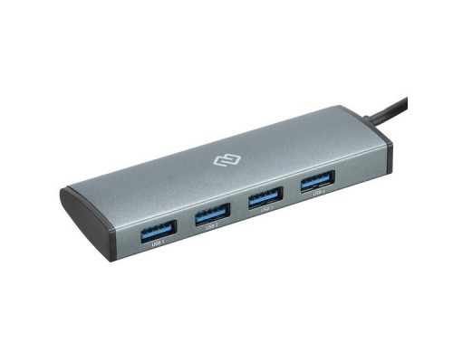 Разветвитель USB-C Digma HUB-4U3.0-UC-G 4порт. серый