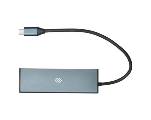 Разветвитель USB-C Digma HUB-2U3.0СCR-UC-G 5порт. серый