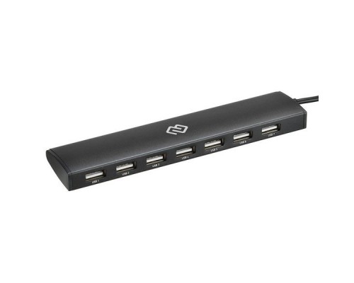 Разветвитель USB-C Digma HUB-7U2.0-UC-B 7порт. черный