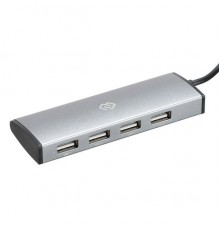 Разветвитель USB-C Digma HUB-4U2.0-UC-DS 4порт. серебристый                                                                                                                                                                                               