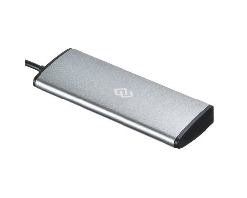 Разветвитель USB-C Digma HUB-4U2.0-UC-DS 4порт. серебристый