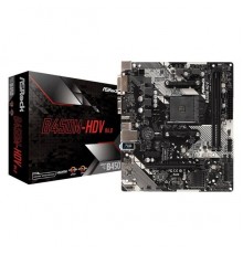 Материнская плата AMD B450 SAM4 MATX B450M-HDV R4.0 ASROCK                                                                                                                                                                                                