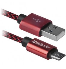 Кабель USB 2.0 Defender USB08-03T PRO 87801 красный                                                                                                                                                                                                       