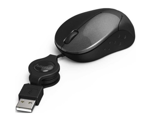 Мышь Hama Pesaro черный оптическая (1200dpi) USB (3but)