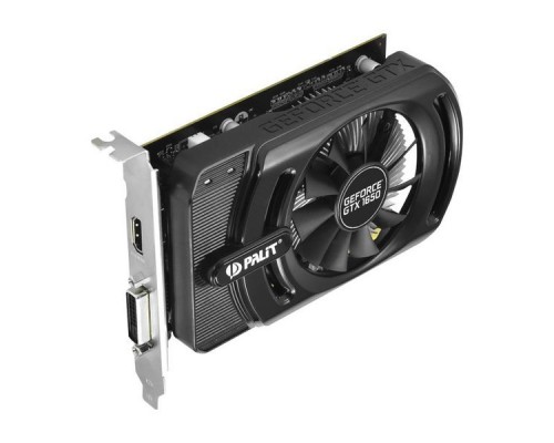 Видеокарта 4Gb PCI-E DDR5 Palit PA-GTX1650 StormX OC 4G DVI+HDMI (RTL)