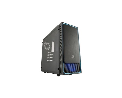 Корпус COOLER MASTER MasterBox E500L (Side Window Panel Version) MidiTower без Б/П ATX MicroATX MiniITX Цвет черный / синий MCB-E500L-KA5N-S00