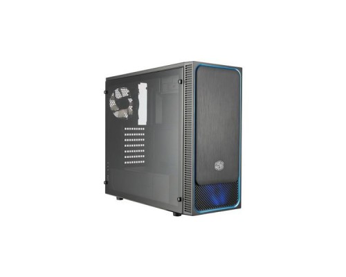 Корпус COOLER MASTER MasterBox E500L (Side Window Panel Version) MidiTower без Б/П ATX MicroATX MiniITX Цвет черный / синий MCB-E500L-KA5N-S00