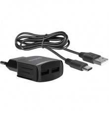 Адаптер питания UPC-23 5V/2.1A 2XUSB 83583 DEFENDER                                                                                                                                                                                                       