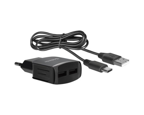 Адаптер питания UPC-23 5V/2.1A 2XUSB 83583 DEFENDER