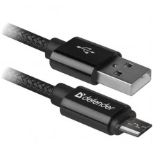 Кабель USB 2.0 A--micro-B 1.0м Defender USB08-03T PRO 87802 черный                                                                                                                                                                                        